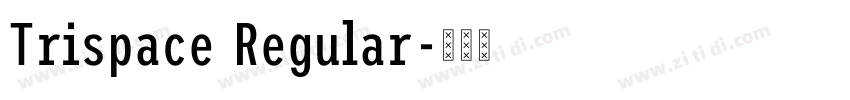 Trispace Regular字体转换 Trispace Regular字体转换
